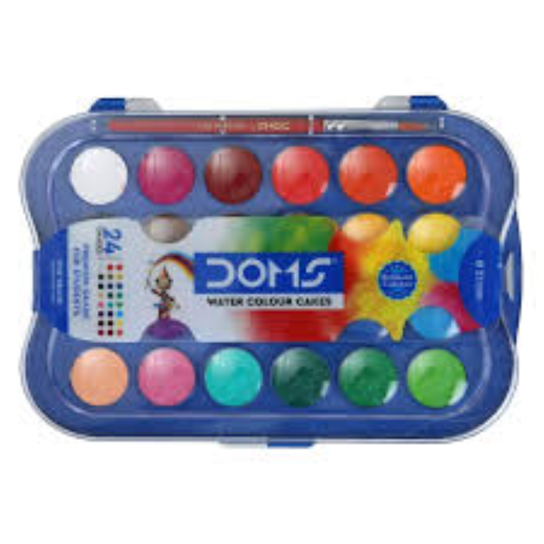 DOMS 24 WATER COLOUR CAKES 7428